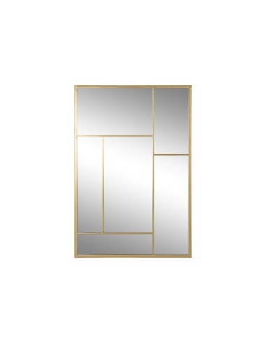 Espejo de Hierro Cristal Color Dorado