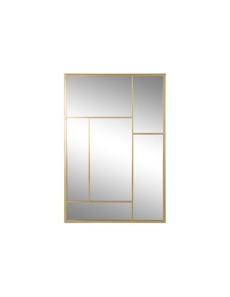 Espejo de Hierro Cristal Color Dorado