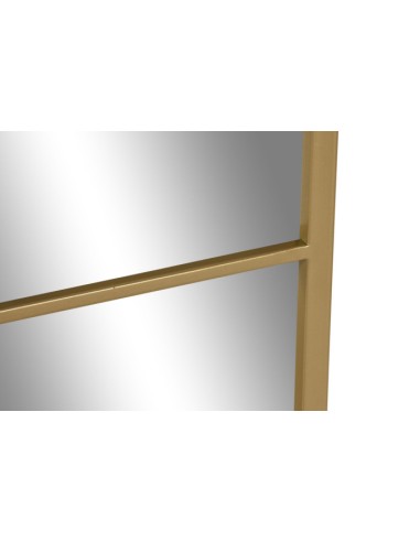 Espejo de Hierro Cristal Color Dorado