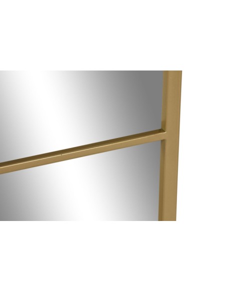 Espejo de Hierro Cristal Color Dorado
