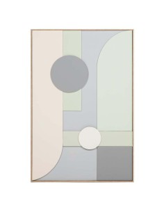 Cuadro en Lienzo con Diseño Abstracto en Relieve