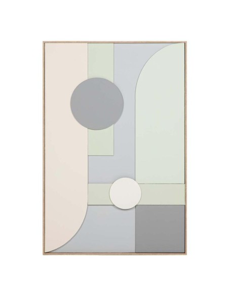 Cuadro en Lienzo con Diseño Abstracto en Relieve