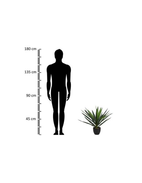 Planta Yucca con Maceta Realista