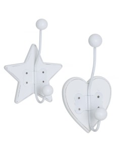 Perchero de Pared Individuales Blancos 2M