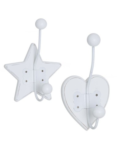 Perchero de Pared Individuales Blancos 2M