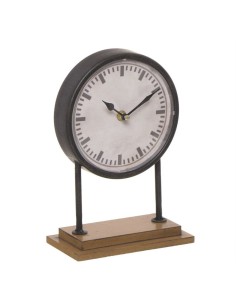 Reloj de Sobremesa En Peana Madera