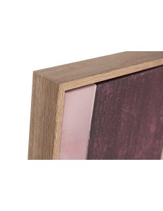 Cuadro en Lienzo con Diseño Abstracto Rosado 2