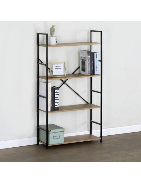 Estantería de Metal con Cuatro Estantes Ancha