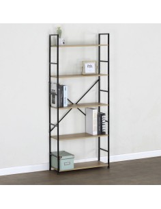 Estantería de Metal con Cinco Estantes Ancha 2