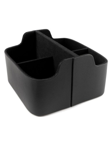 Porta mandos de poli piel marrón