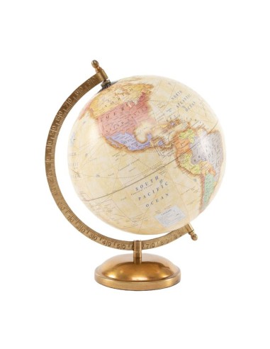 Bola del Mundo Pie de Metal Vintage