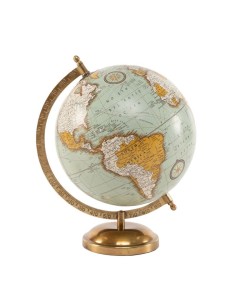 Bola del Mundo Pie de Metal Vintage