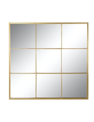 Espejo de Metal Forma Ventana Dorado