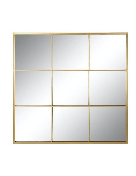 Espejo de Metal Forma Ventana Dorado