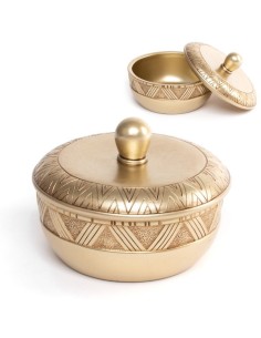 Caja Arabesca en Color Oro