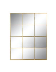 Espejo de Pared Forma Ventana Dorado