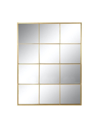 Espejo de Pared Forma Ventana Dorado