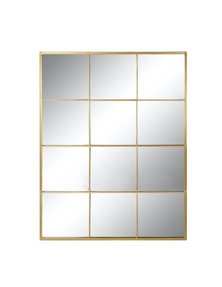 Espejo de Pared Forma Ventana Dorado