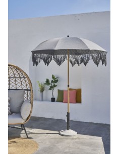 Parasol de Aluminio y Olefina con Flecos 2