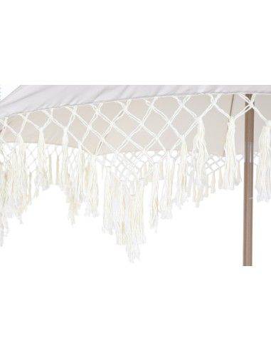 Parasol de Aluminio y Olefina con Flecos