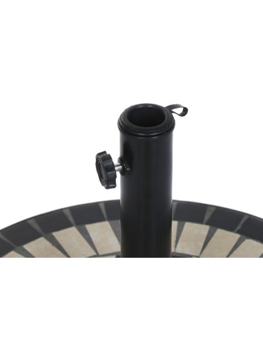 Base de Parasol de Gres y Inox con Detalles en...