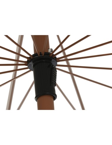 Parasol de Poliéster y Acero con Flecos en Beige