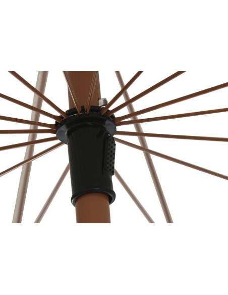 Parasol de Poliéster y Acero con Flecos en Beige