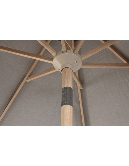 Parasol de Acero y Algodón inclinable