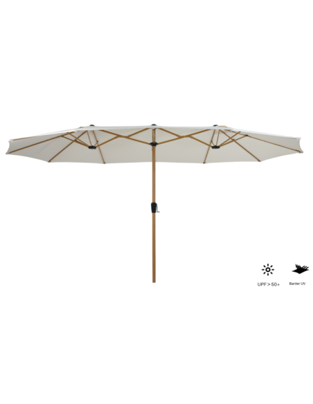 Parasol de Acero y Poliéster Doble