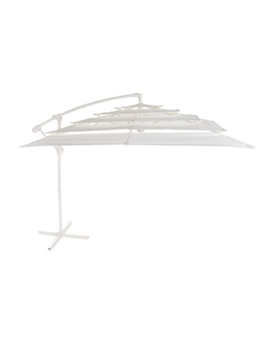 Parasol de Acero y Poliéster Blanco