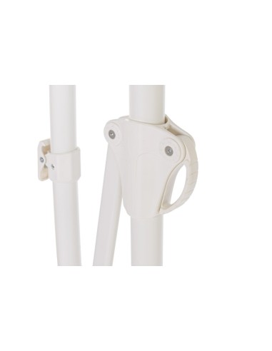 Parasol de Acero y Poliéster Blanco