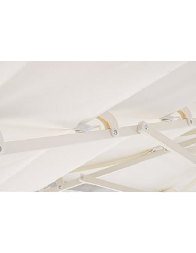 Parasol de Acero y Poliéster Blanco