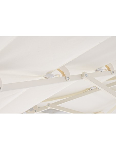 Parasol de Acero y Poliéster Blanco