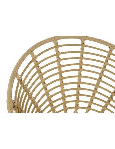 Silla de Ratán Sintético y Hierro Galvanizado