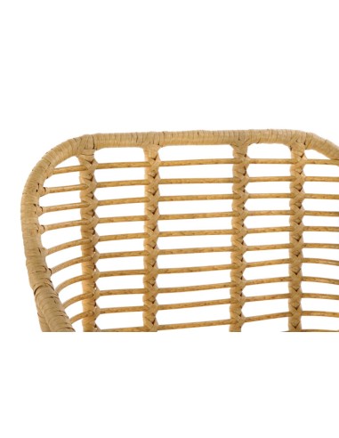 Silla de Ratán Sintético y Metal