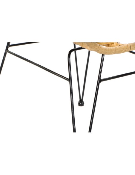 Silla de Ratán Sintético y Metal