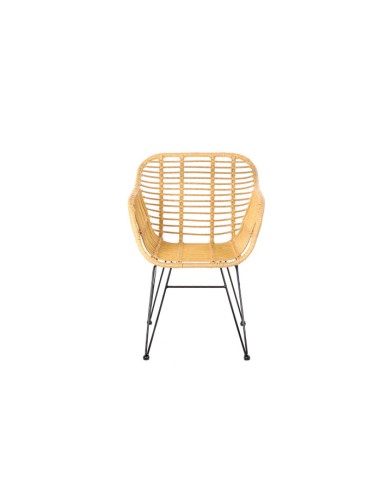 Silla de Ratán Sintético y Metal