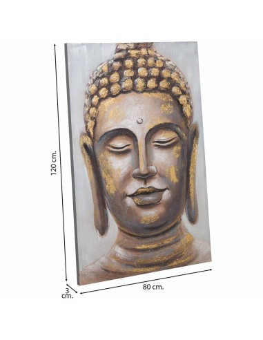 Cuadro en Lienzo con Diseño Relieve en Oro