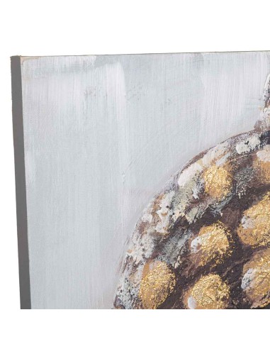 Cuadro en Lienzo con Diseño Relieve en Oro