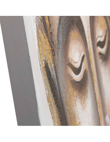 Cuadro en Lienzo con Diseño Relieve en Oro