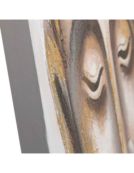 Cuadro en Lienzo con Diseño Relieve en Oro