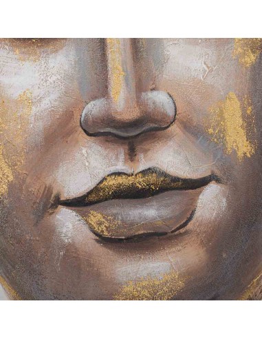 Cuadro en Lienzo con Diseño Relieve en Oro