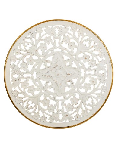 Panel Decorativo de Madera en Blanco