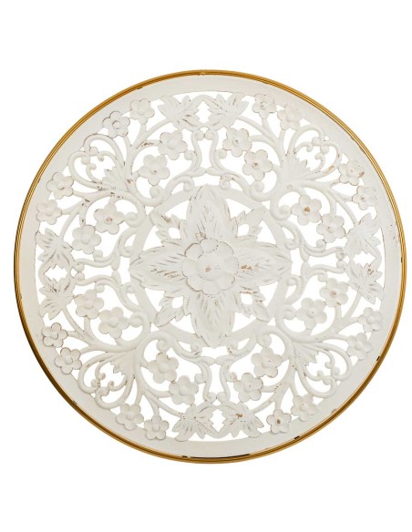 Panel Decorativo de Madera en Blanco