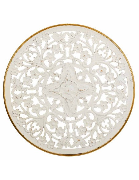 Panel Decorativo de Madera en Blanco