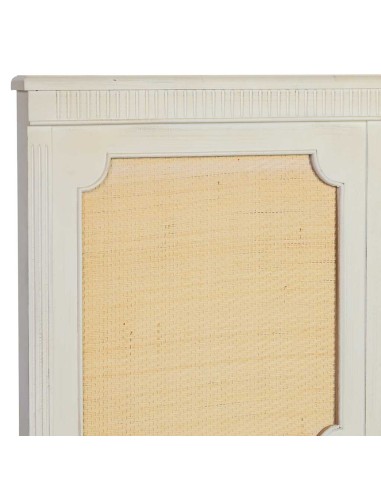 Cabecero de Cama de Madera con Rejilla