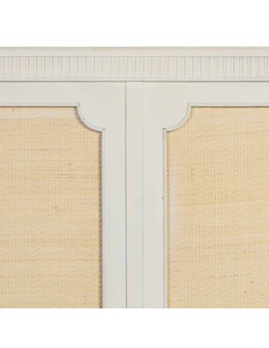 Cabecero de Cama de Madera con Rejilla