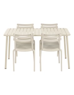 Mesa de Comedor Set 4 de Metal 2