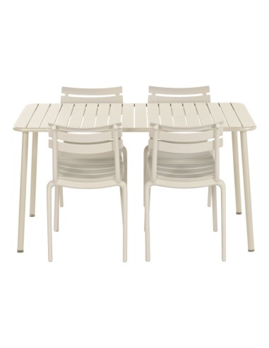 Mesa de Comedor Set 4 de Metal