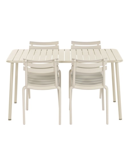 Mesa de Comedor Set 4 de Metal